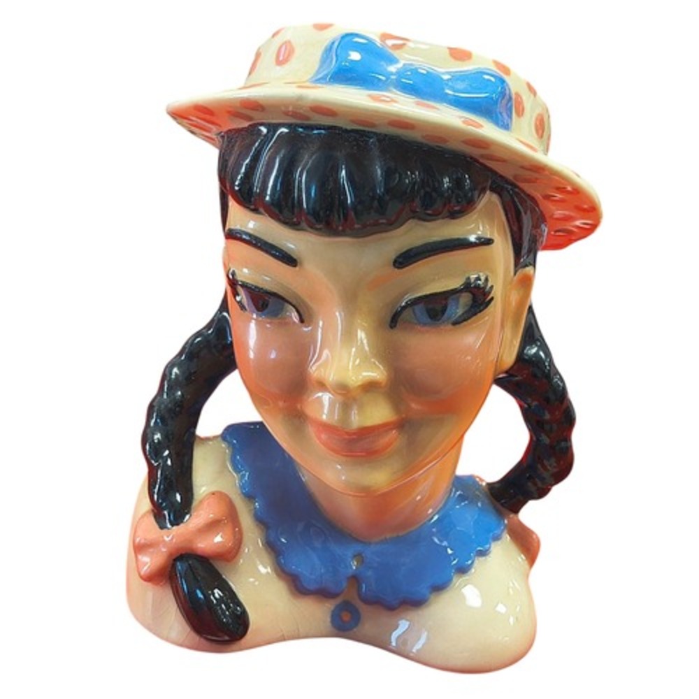 1950 Ceramic Arts Studio Becky Head Vase Flower Vase 5.5"